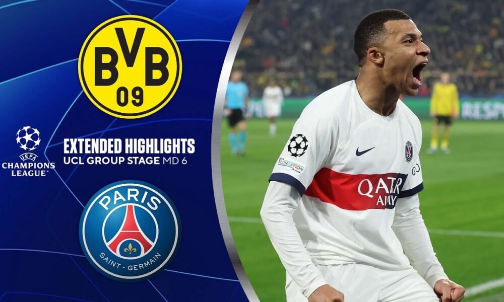 Borussia Dortmund Vs. PSG: Extended Highlights | UCL Group Stage MD 6 ...